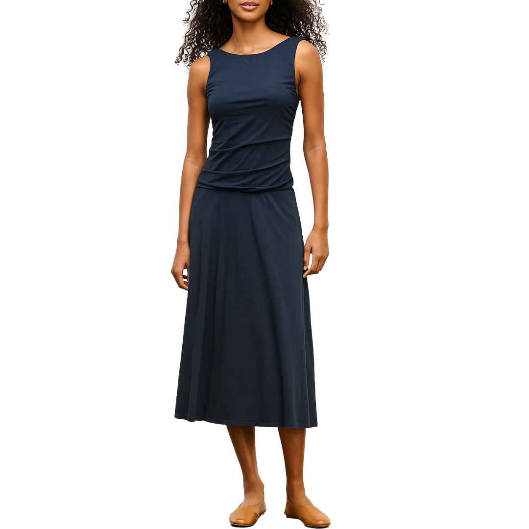 Pia Dress in Midnight