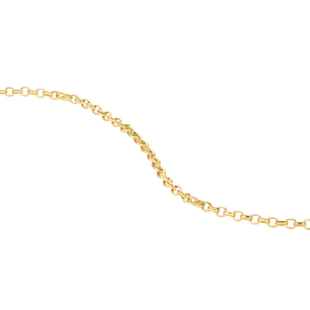 Vienna Rolo Necklace 18-20" in 14k Gold Plated
