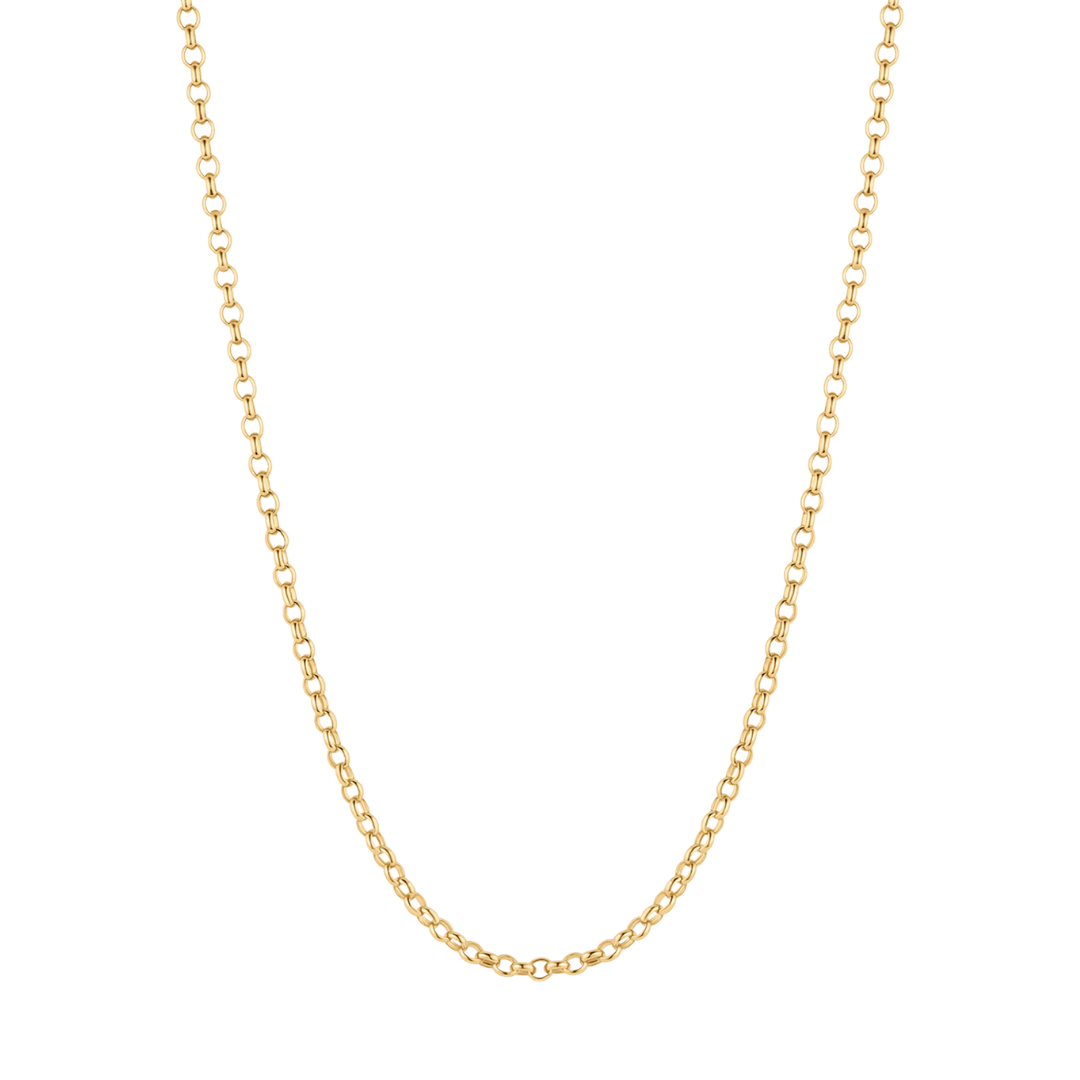 Vienna Rolo Necklace 18-20" in 14k Gold Plated