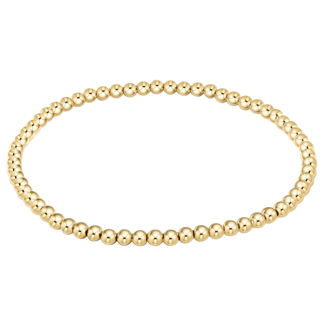 Classic Gold 3mm Bracelet- Extends