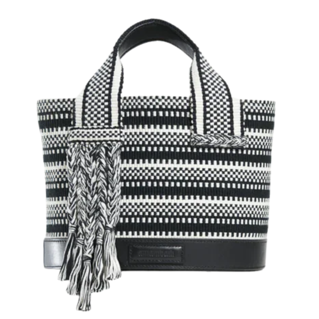 Tutu Small Bucket Bag in Ivory-Black