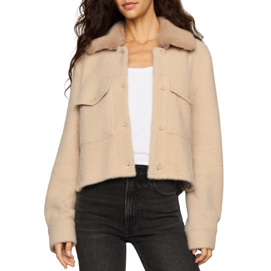 Peyton Jacket in Soft Ecru