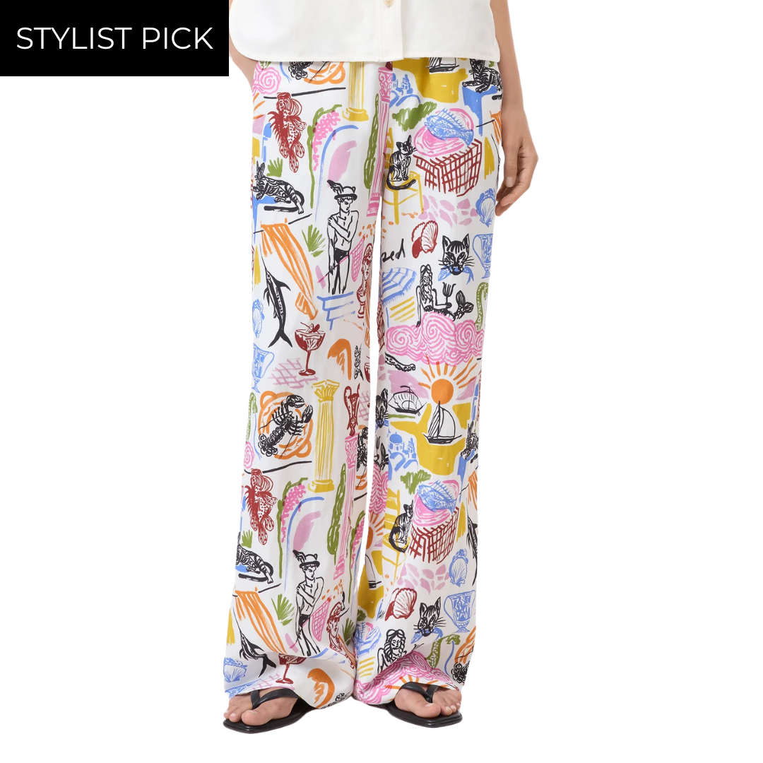 Winona Wide Pants in Multi Colour