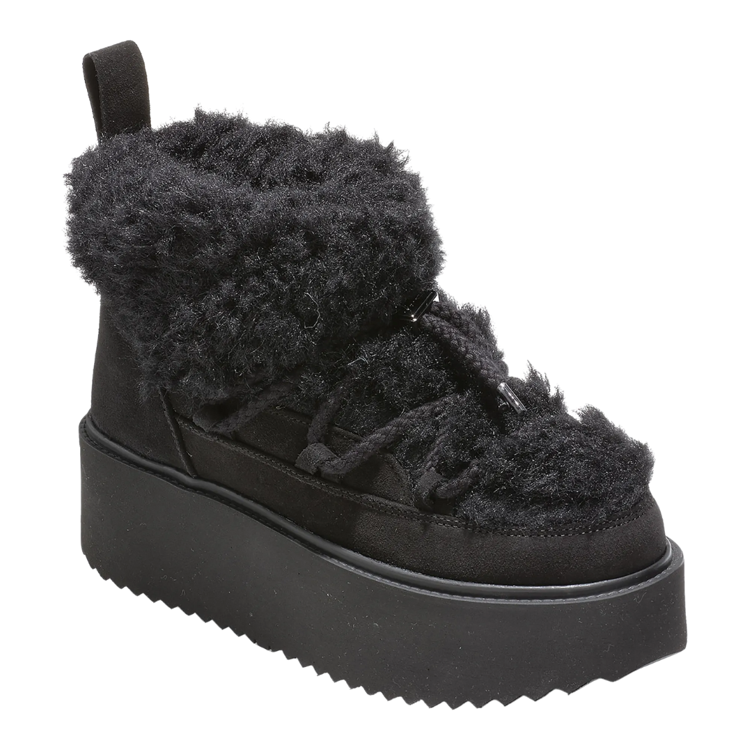 Teddy Platform Boot in Black