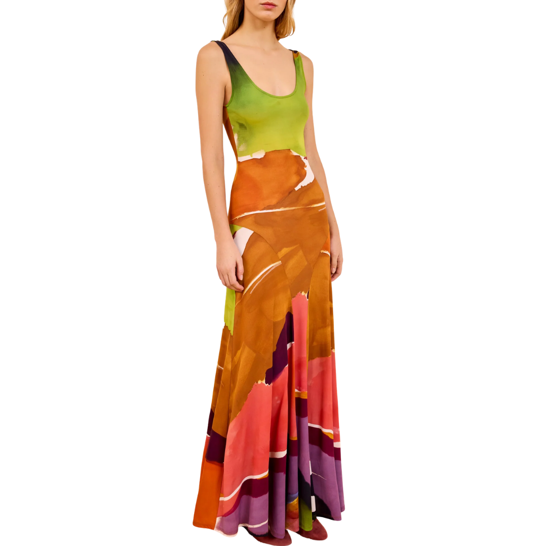 Malie Jersey Dress in Nature Abhors A Vacuum