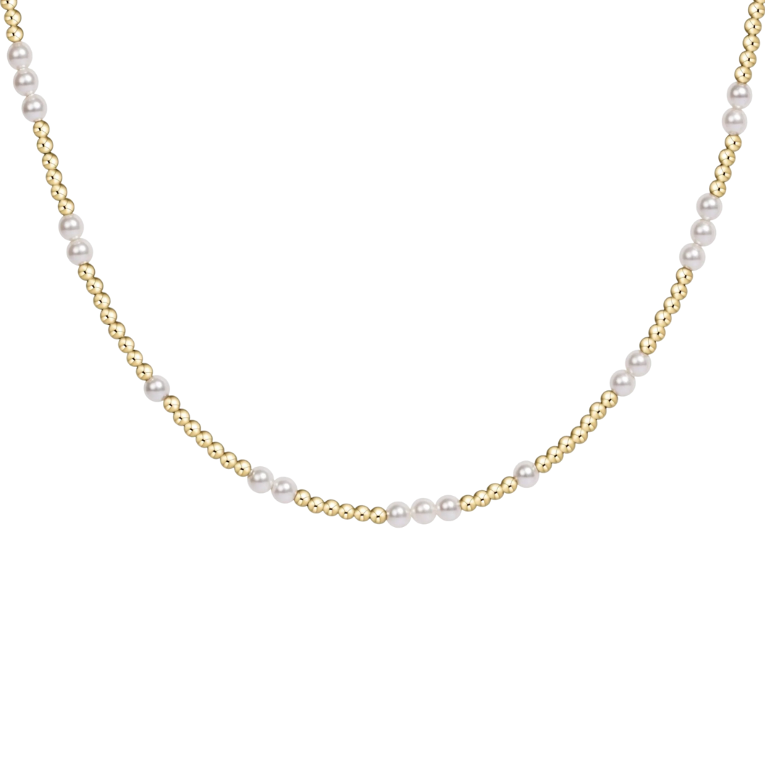 15" Choker Hope Unwritten in Pearl