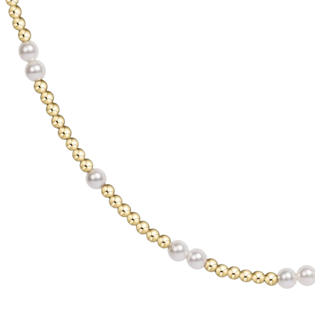 15" Choker Hope Unwritten in Pearl