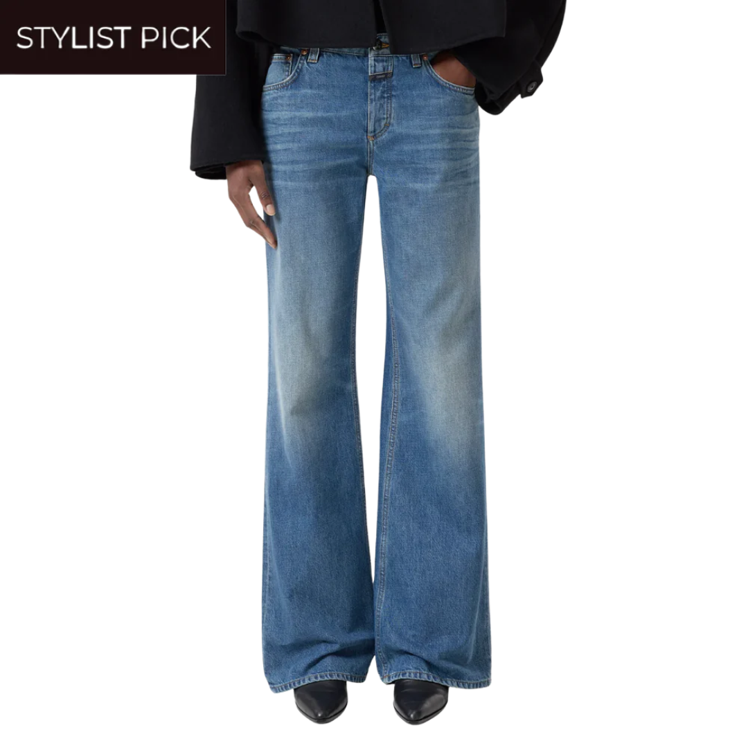 Gillan Wide in Mid Blue