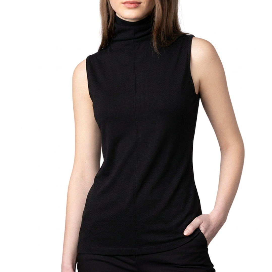 Seamed Funnel in Black