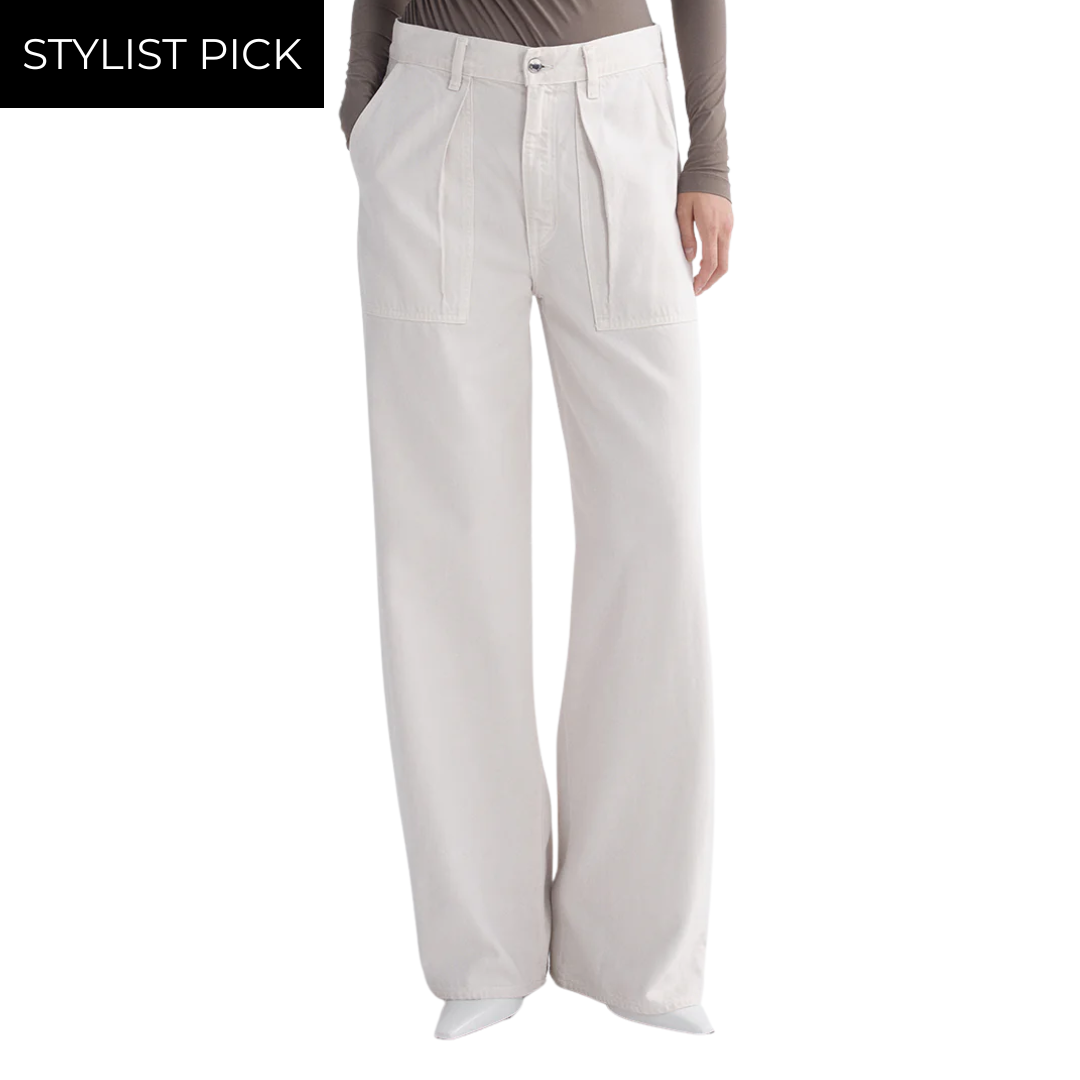 Low Curve Utility Jean in Bone