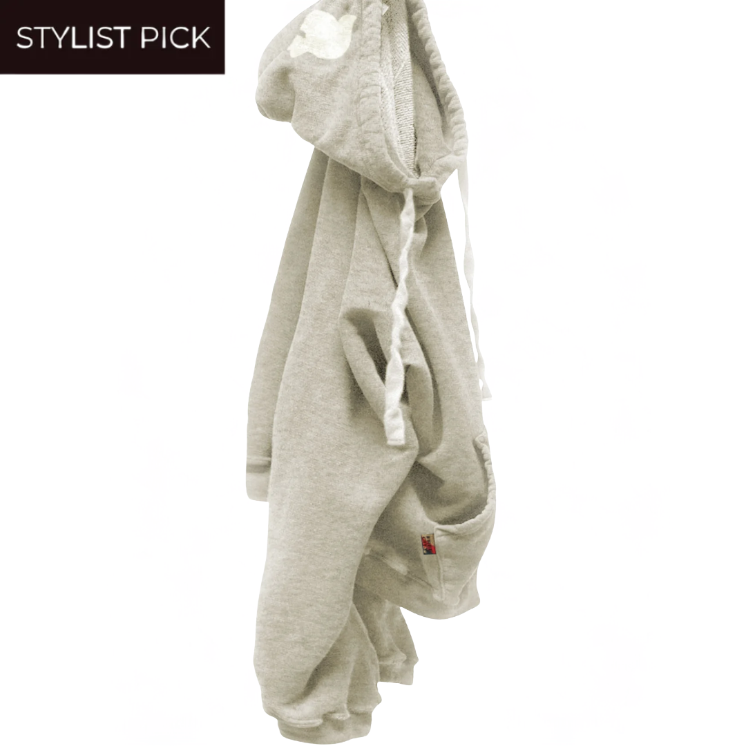 Basicgoodness Terry Fluff Hoodie in Heatheryumm Oats