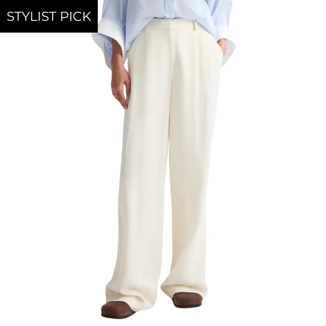 Hudson St Pant in Bone