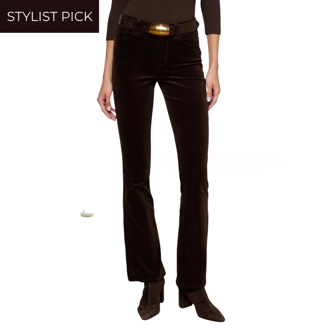 Stevie Velvet Jean in Coffee Bean