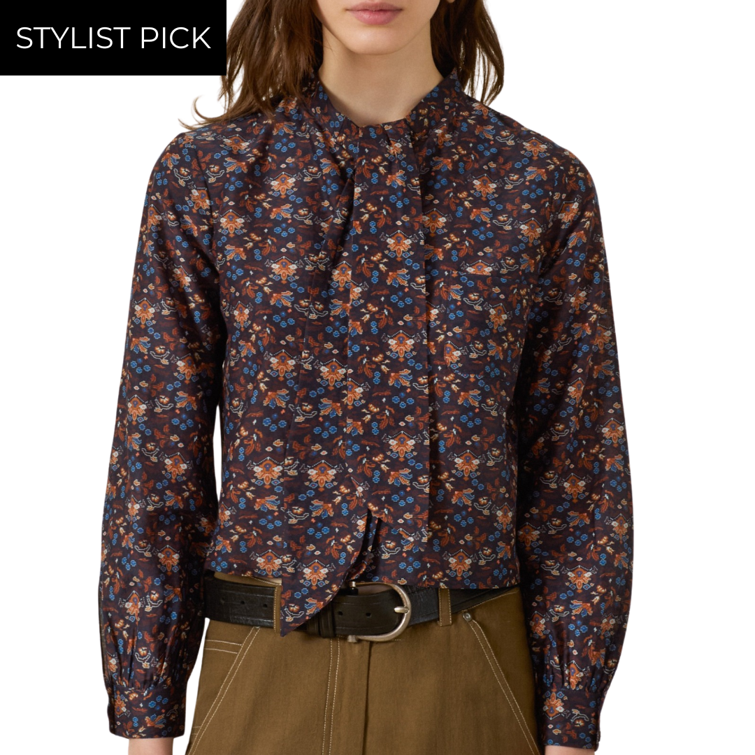 Chancery Indigo Kilim Shirt in Dark Blue