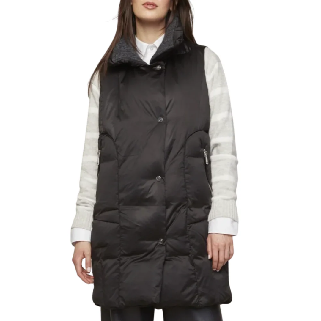 Padma Down Vest in Black