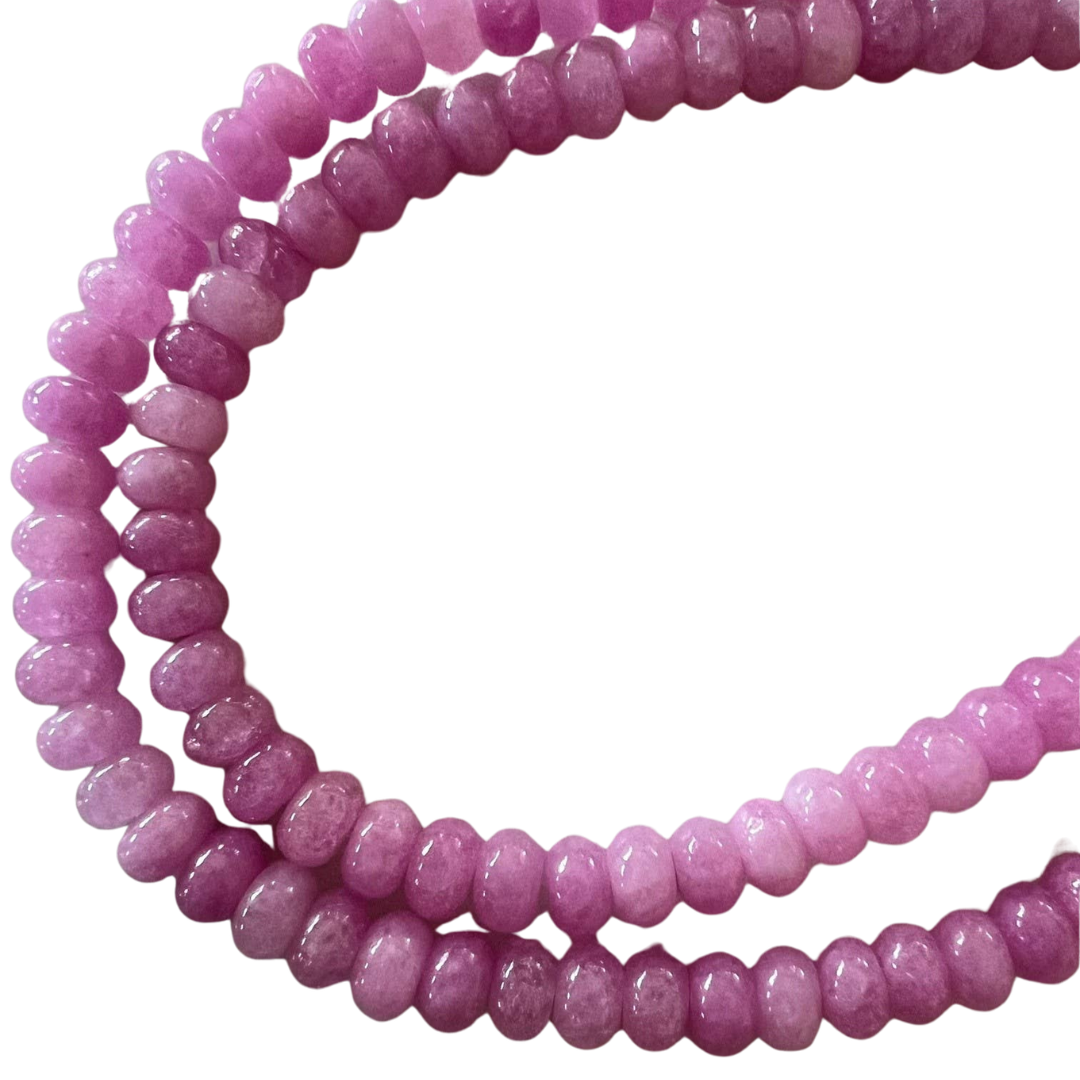 Lilly Gemstone Necklace in Raspberry Pink