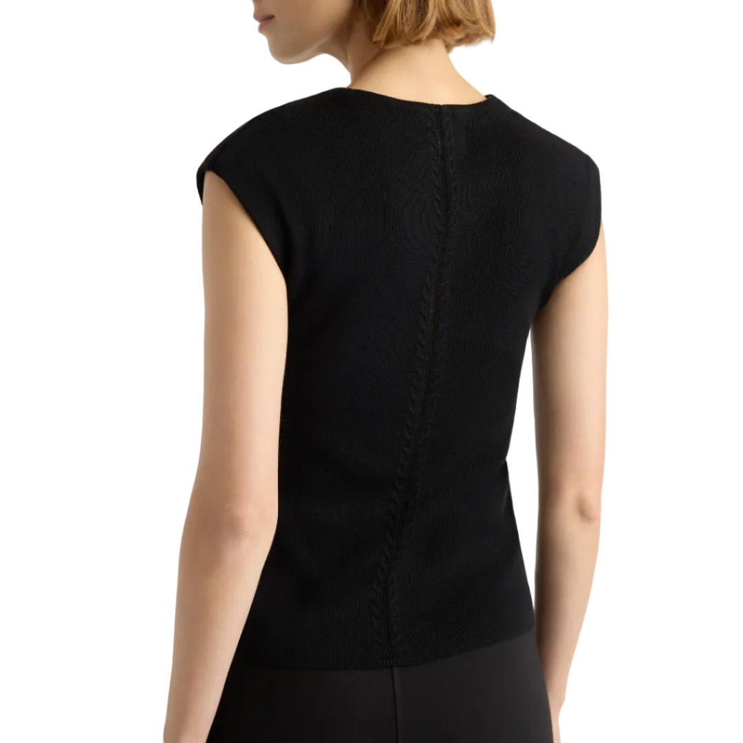 Solara Cotton Button Sweater Top