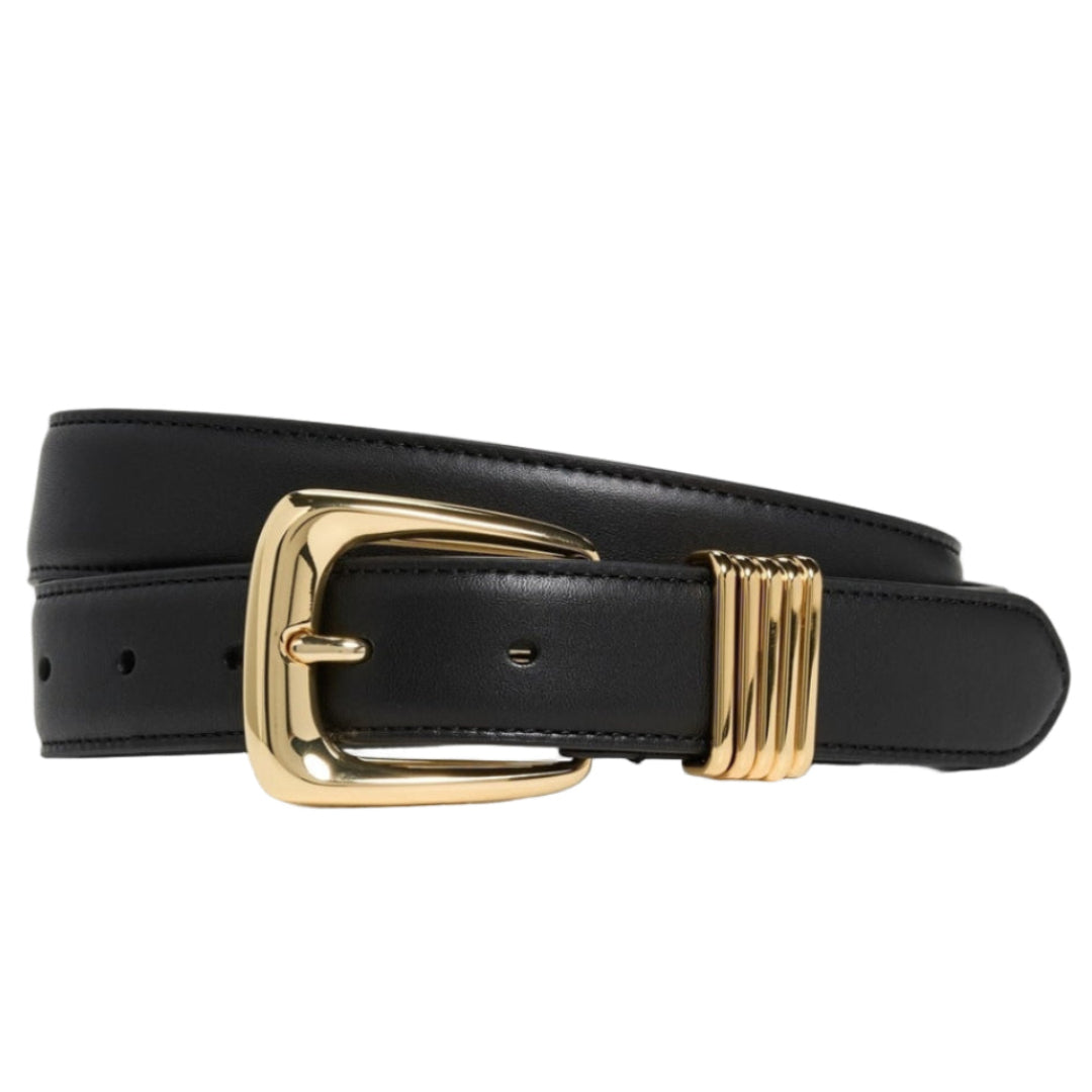 Arch Leather Belt in Black